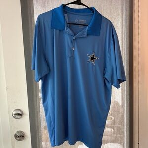 NFL Cowboys Blue Polo Shirt with Star Logo